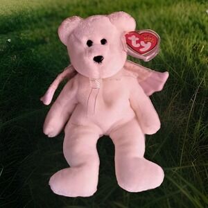 Beanie Baby - HERALD the Angel Bear w/The Lord Of The Rings Collector Pin gift*
